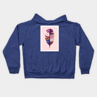 Colorful leaf Artwork Illustration Kids Hoodie